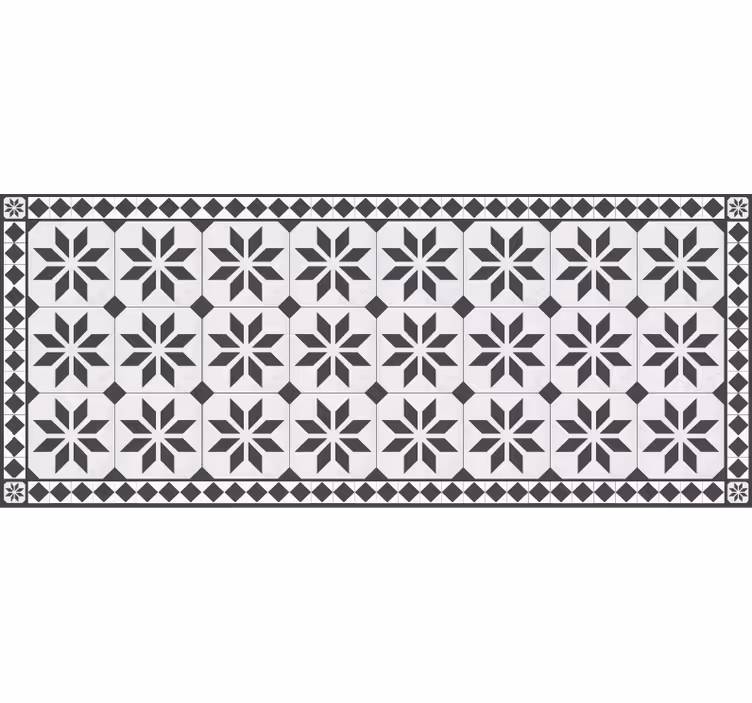 Tappeto vinile mosaico tappeto in stile vintage - TenStickers