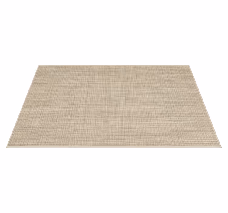 Tappeti vinile motivi effetto tessuto beige - TenStickers