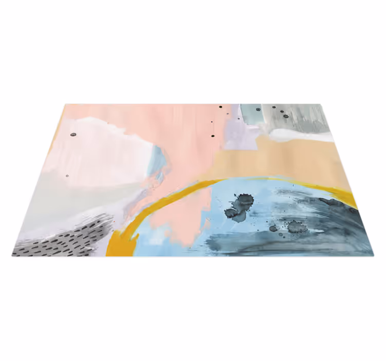 Tappeto in vinile soggiorno arte colorata - TenStickers