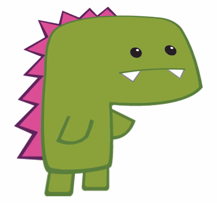 Tappeto vinile animali dinosauro verde - TenStickers