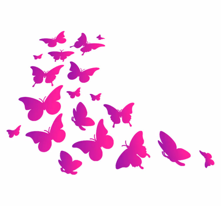 Tappeto vinile animali farfalla finestra - TenStickers