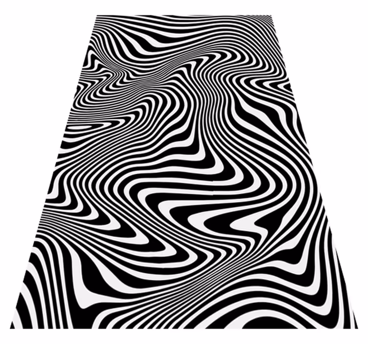 Tappeto vinile animali effetto 3d zebra - TenStickers