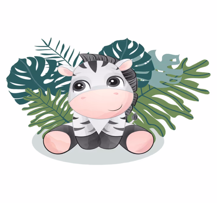 Tappeto vinile animali zebra della savana - TenStickers