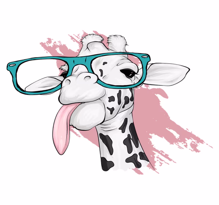 Tappeto vinile animali gocce di giraffe - TenStickers
