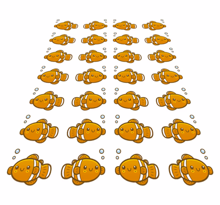 Tappeto vinile animali motivo pesce pagliaccio - TenStickers