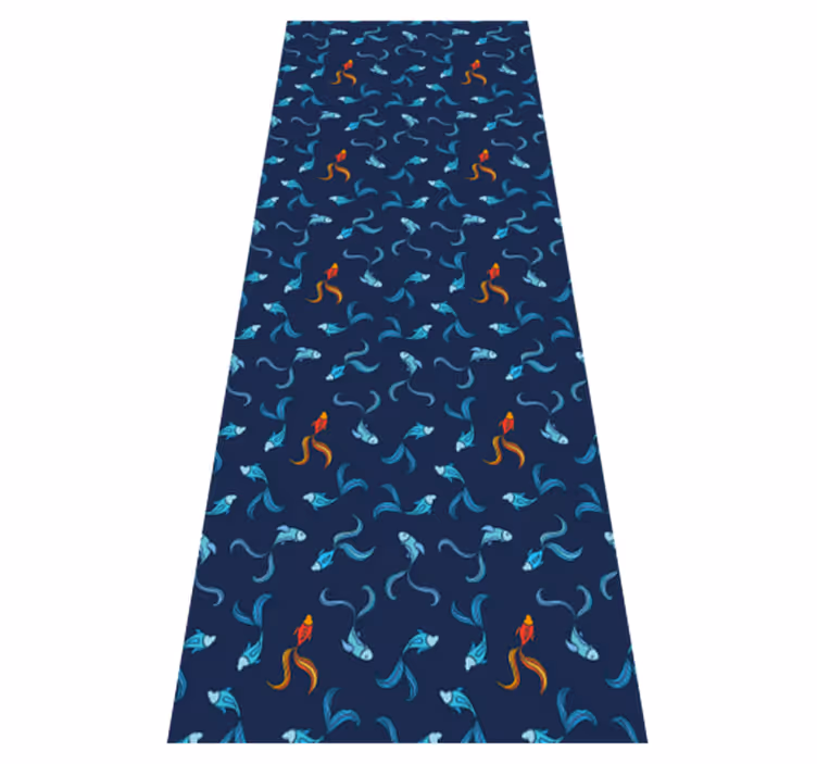 Tappeto vinile animali uno su mille pesci arancioni - TenStickers