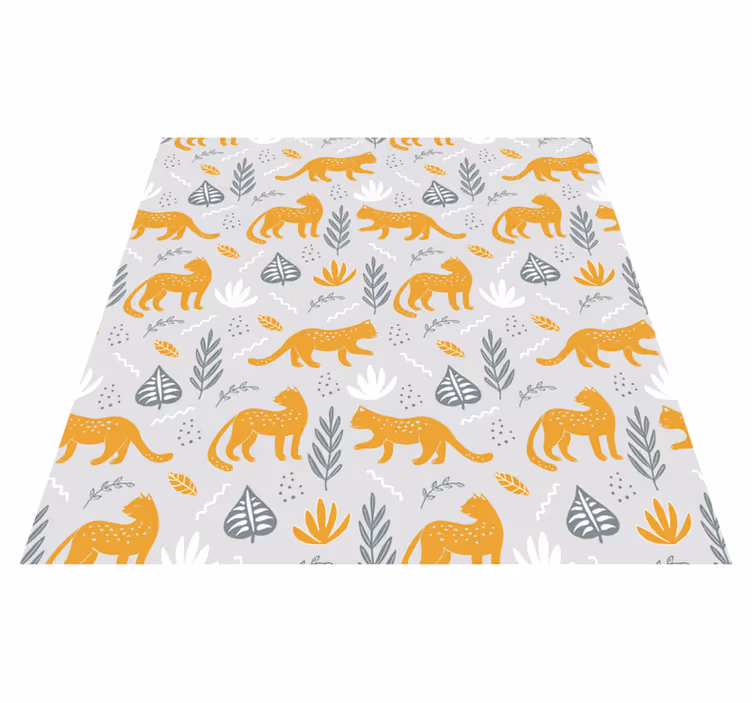 Tappeto vinile animali motivo leggero leopardato - TenStickers