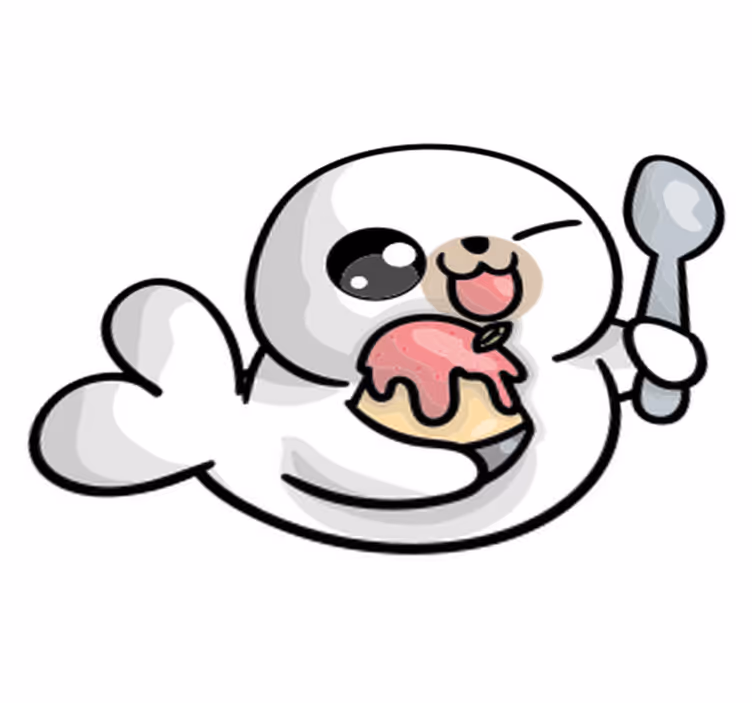 Tappeto vinile animali fochetta baby - TenStickers