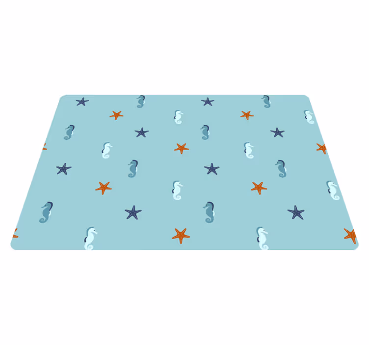 Tappeto vinile animali stile marino - TenStickers