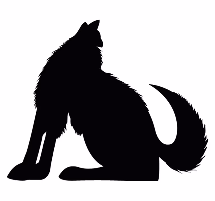 Tappeto vinile animali sagoma cane seduto - TenStickers