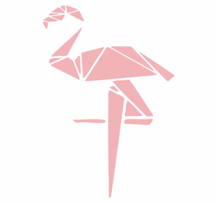 Tappeto vinile animali design elegante fenicottero - TenStickers