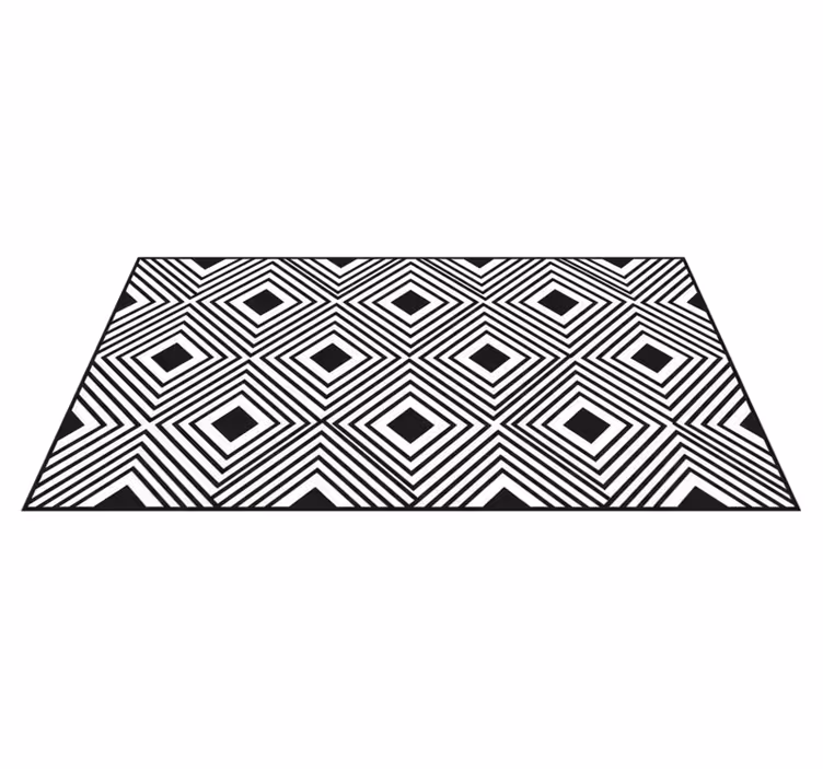 Tappeto pvc cucina rete romboide audace - TenStickers