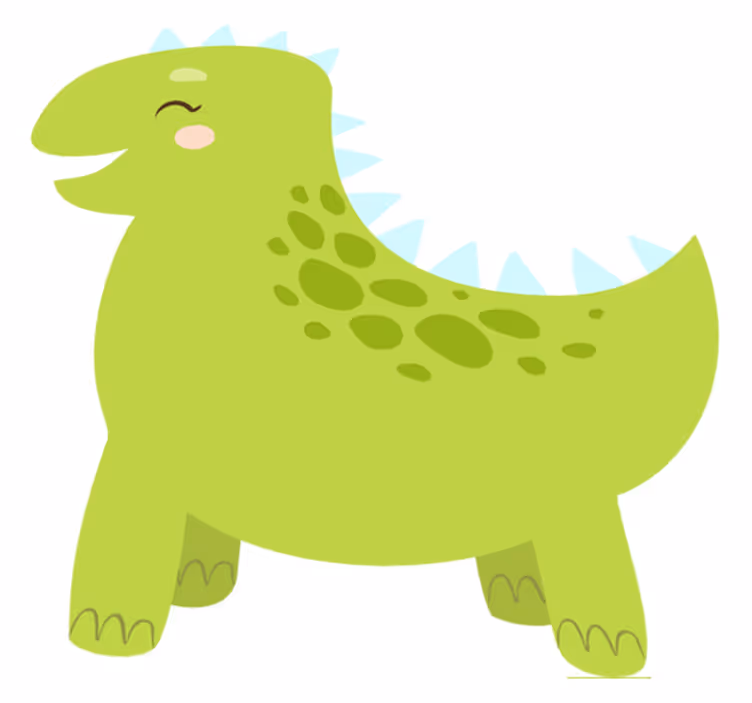 Tappeto vinile animali dinosauro felice - TenStickers
