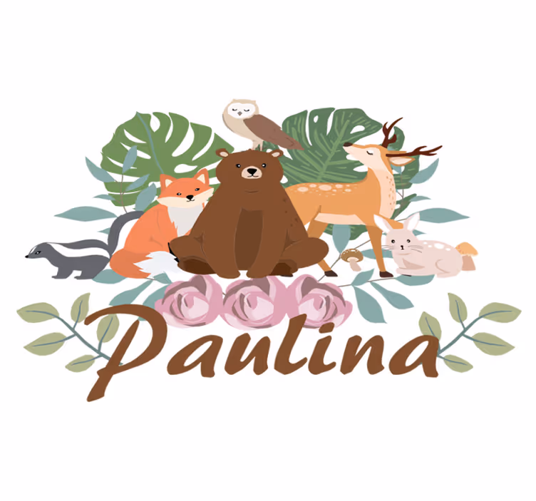 Tappeto vinile animali raduno animali della foresta - TenStickers