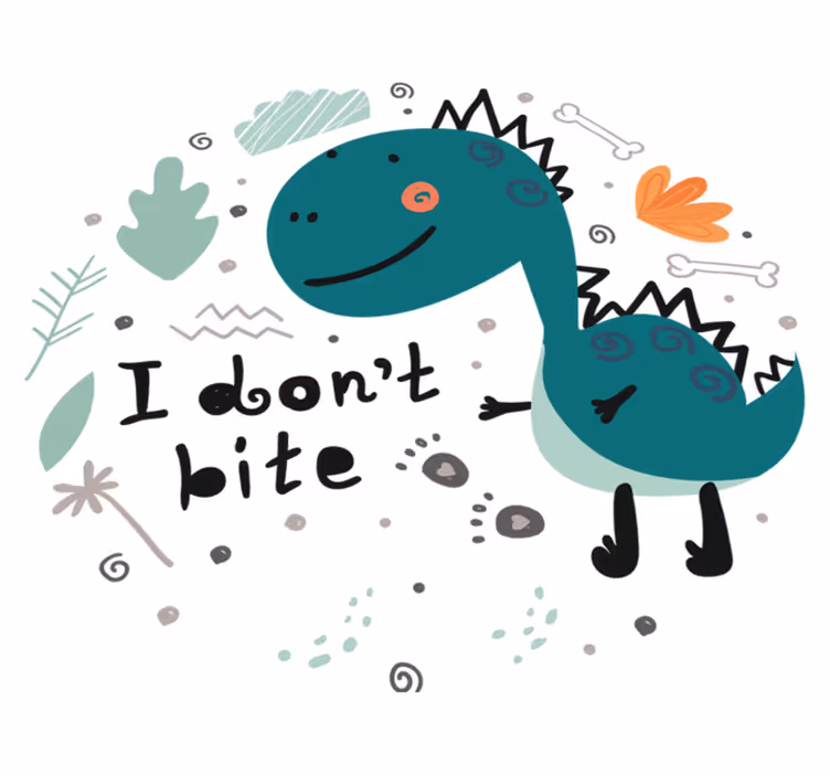Tappeto vinile animali dinosauro cartone animato - TenStickers