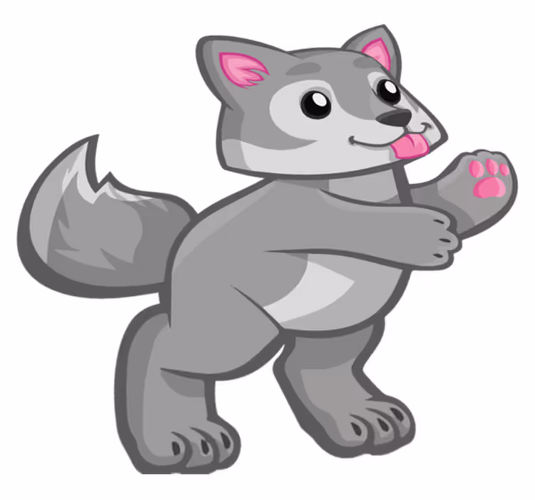 Tappeto vinile animali personaggio cucciolo vivace - TenStickers
