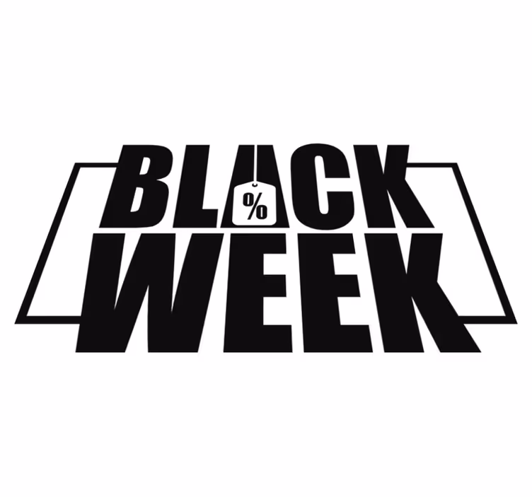 Tappeto vinile black friday per vetrine - TenStickers