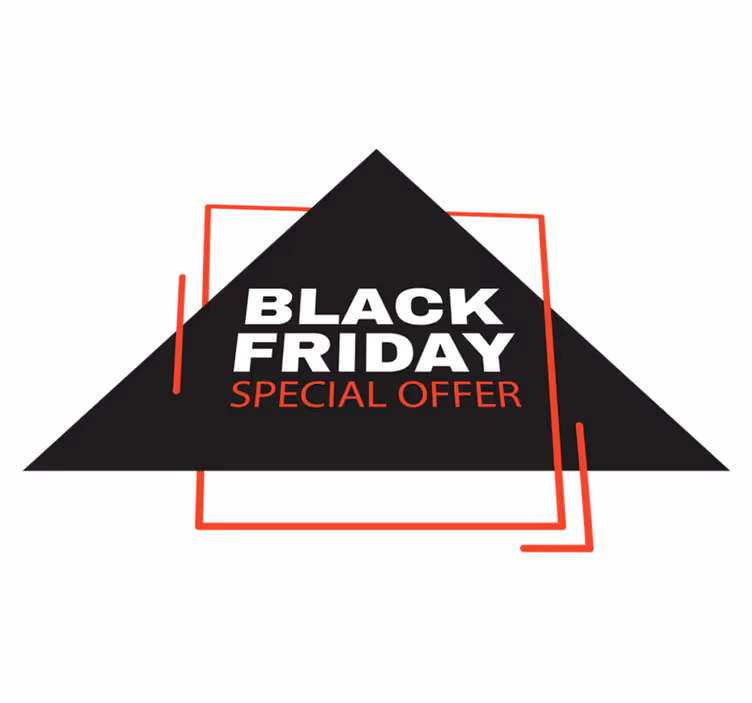 Tappeto vinile black friday cartello black friday - TenStickers