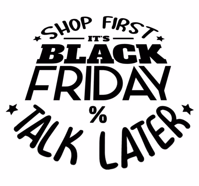 Tappeto vinile black friday compra ora, parla dopo - TenStickers