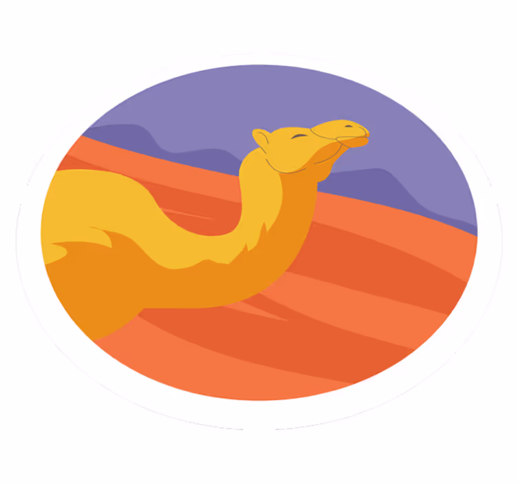 Tappeto vinile animali animali del deserto - TenStickers