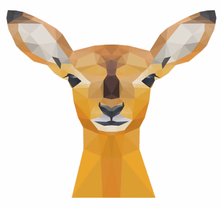 Tappeto vinile animali cervi - TenStickers