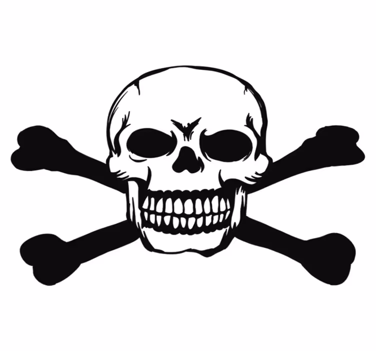 Tappeto vinile halloween cranio per auto - TenStickers