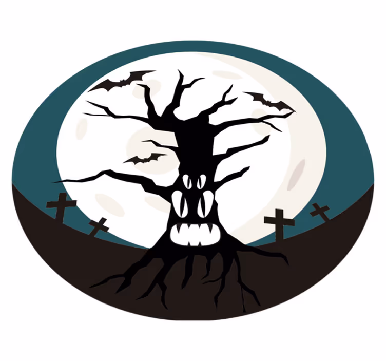 Tappeto vinile halloween spettrale halloween - TenStickers
