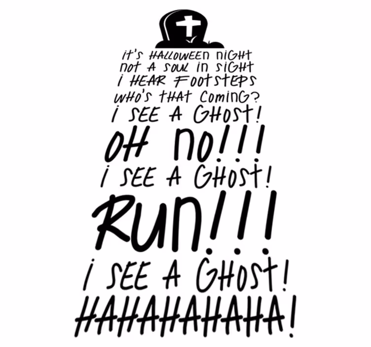 Tappeto vinile halloween canzone popolare - TenStickers