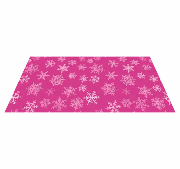 Tappeto vinile natale sovrapposizione a fiocchi di neve - TenStickers