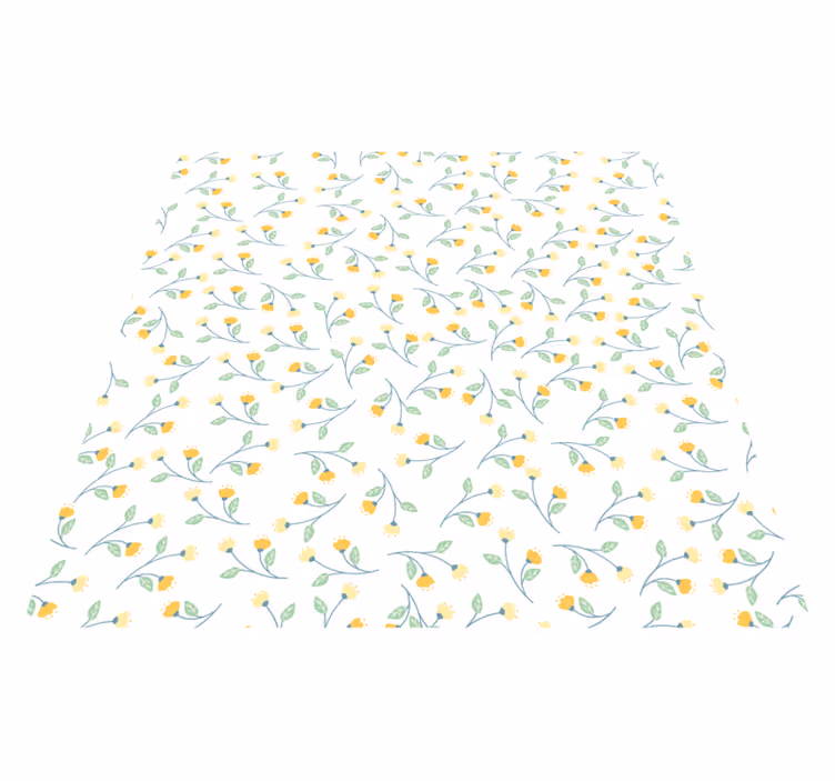 Tappeto vinile fiori stile primavera - TenStickers
