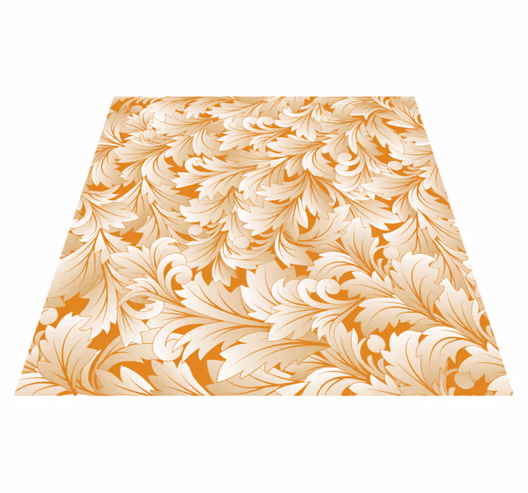 Tappeto vinile fiori motivo floreale elegante - TenStickers
