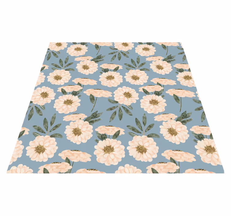 Tappeto vinile fiori pittura esotica - TenStickers