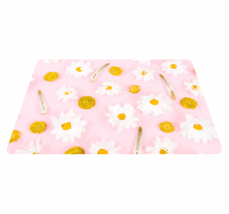Tappeto vinile fiori colorati - TenStickers