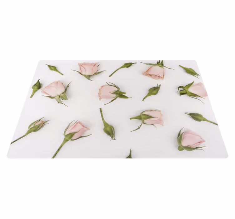 Tappeto vinile fiori fiori romantici di primavera - TenStickers