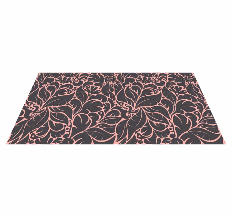Tappeto vinile fiori motivo floreale vintage - TenStickers