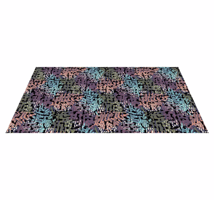 Tappeto vinile fiori flora colorata originale - TenStickers
