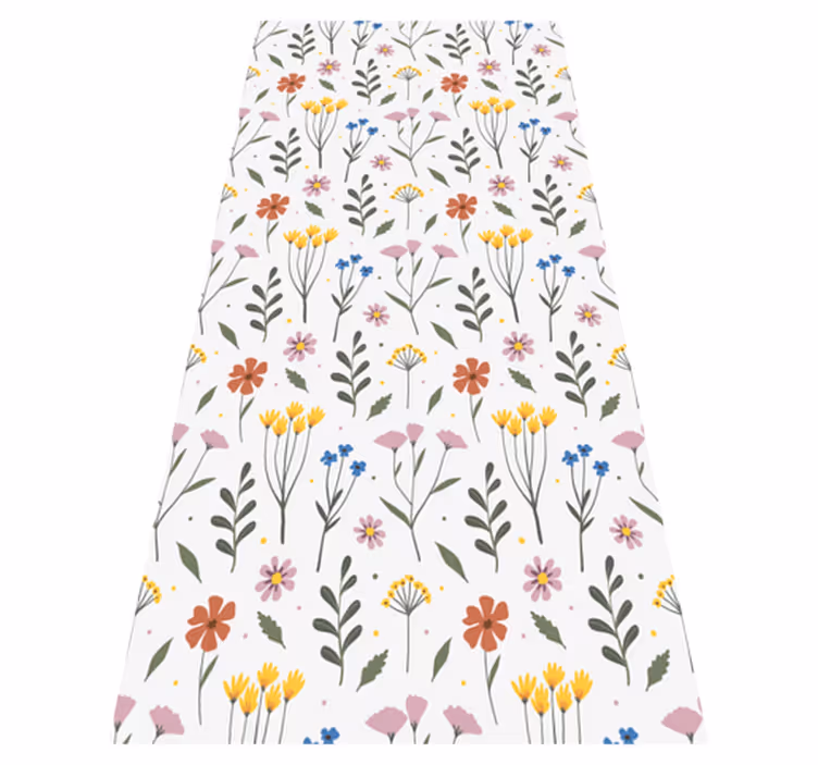 Tappeto vinile fiori motivo fiori multicolore - TenStickers