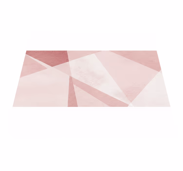Tappeto vinile geometrico sovrapposizioni pastello teal - TenStickers