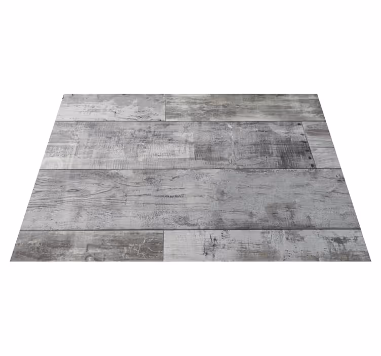 Tappeto vinile sala da pranzo tavole in legno grigio - TenStickers