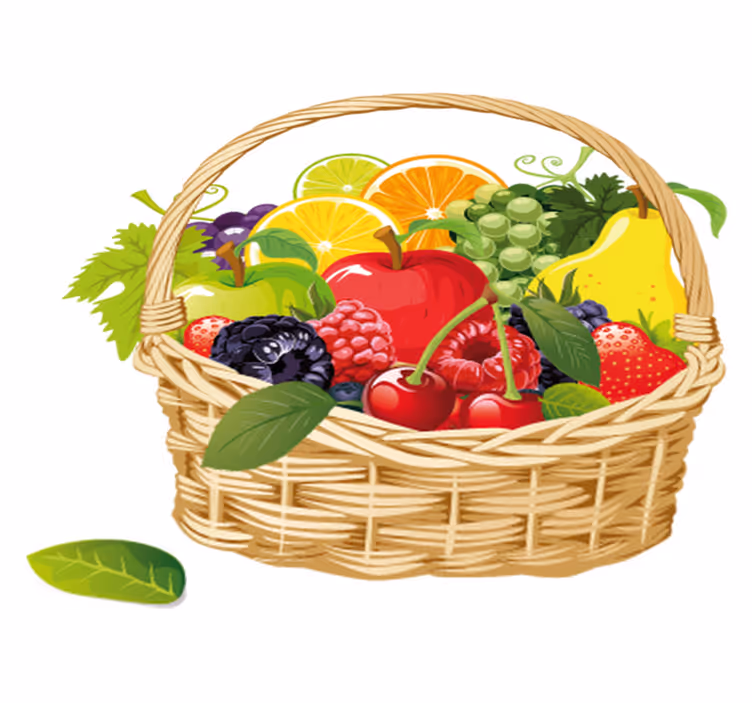 Tappeto pvc cucina cesto di frutta - TenStickers