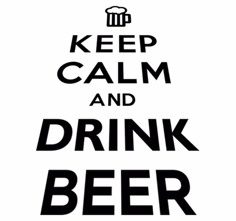 Tappeto pvc cucina rilassati e bevi birra - TenStickers