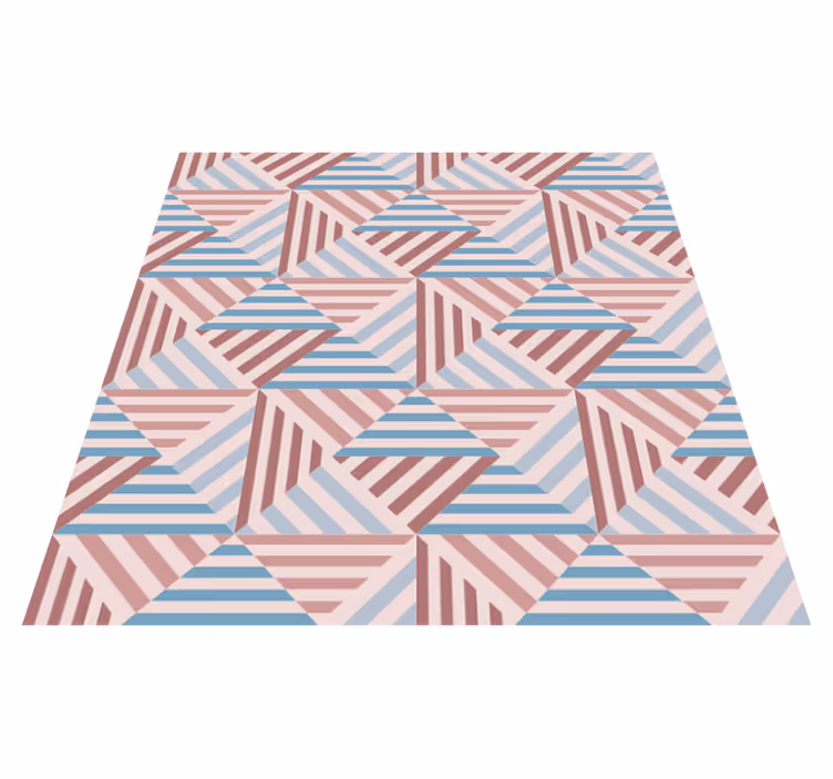 Tappeto vinile sala da pranzo geometria astratta - TenStickers