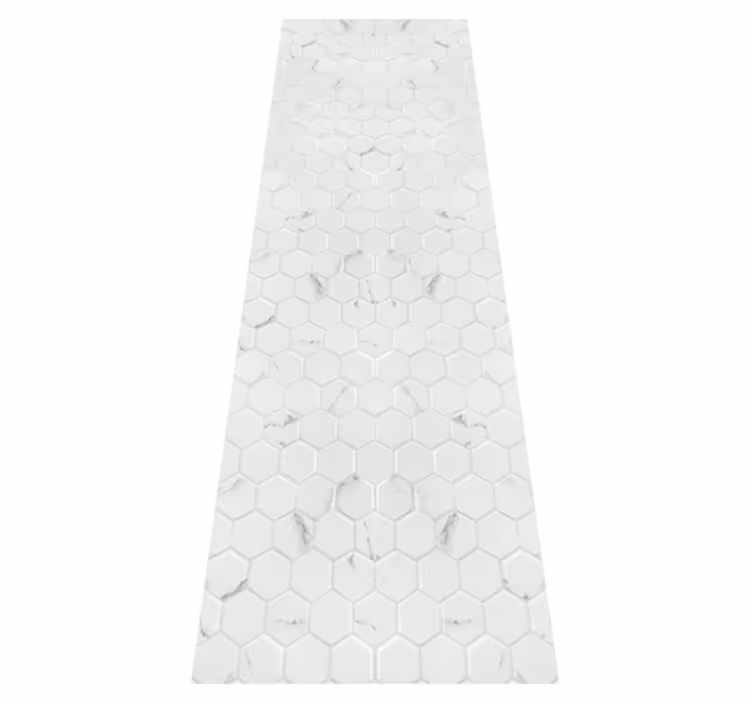 Tappeto pvc cucina piastrelle esagonali grigie eleganti - TenStickers