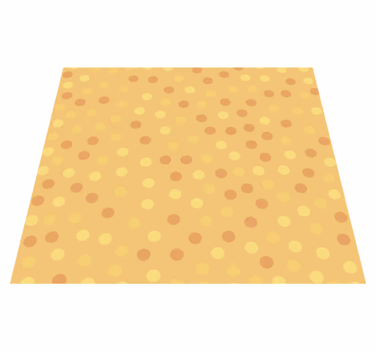 Tappeto pvc cucina arance in cerchi - TenStickers