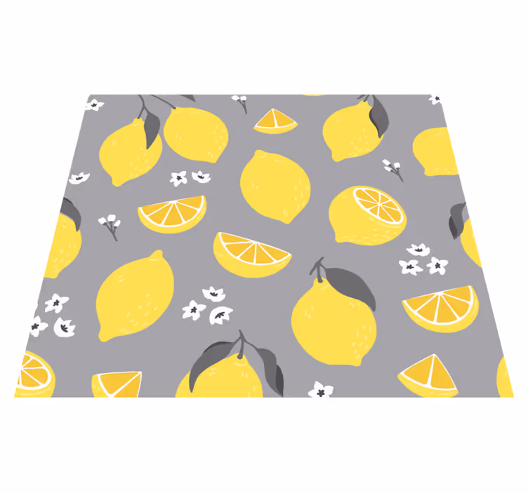 Tappeto pvc cucina limone tropicale - TenStickers