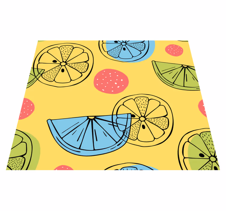 Tappeto pvc cucina frutti di agrumi - TenStickers