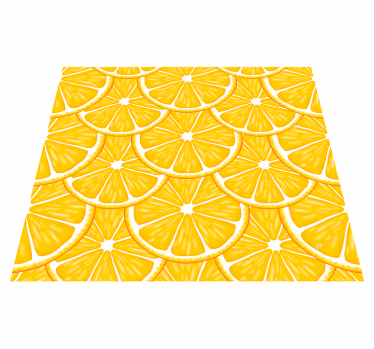 Tappeto pvc cucina motivo arancione - TenStickers