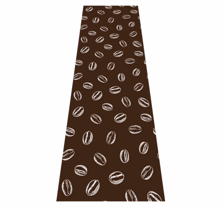 Tappeto pvc cucina motivo chicchi di caffè - TenStickers