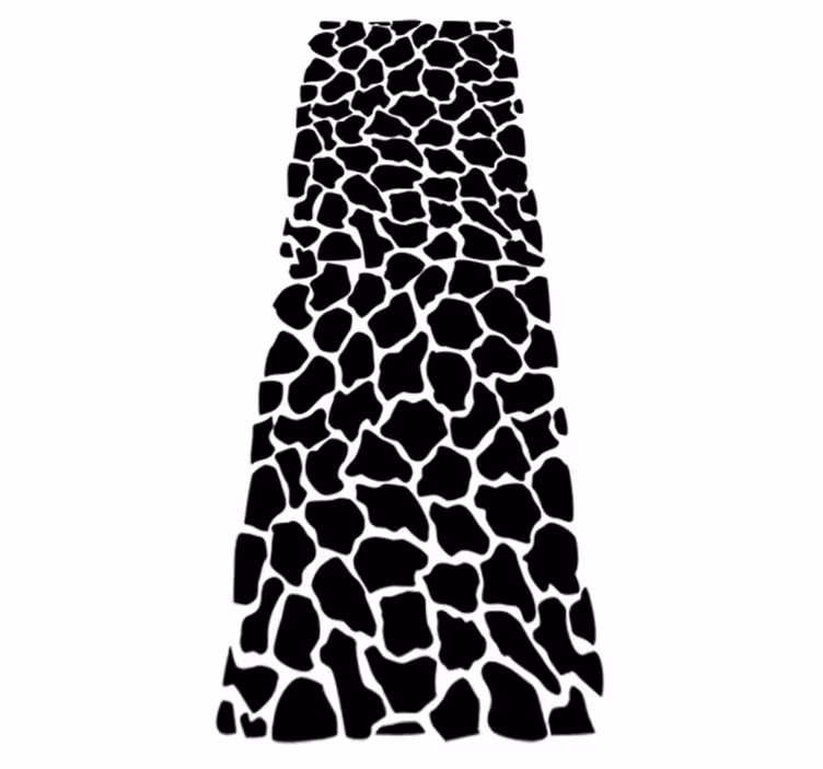 Tappeto vinile bagno stampa giraffa - TenStickers