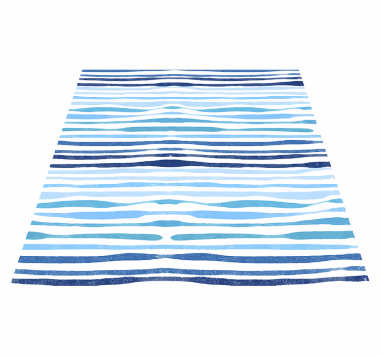 Tappeto vinile bagno righe verticali blu - TenStickers